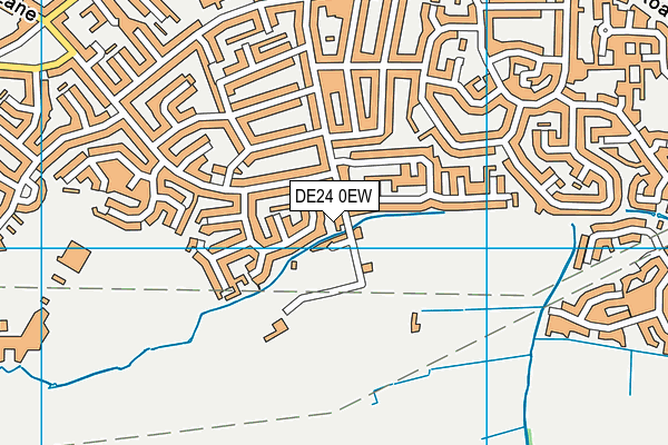 DE24 0EW map - OS VectorMap District (Ordnance Survey)