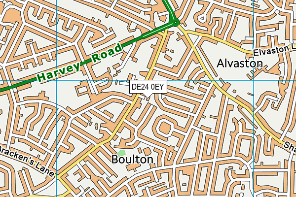 DE24 0EY map - OS VectorMap District (Ordnance Survey)