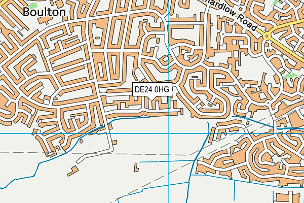 DE24 0HG map - OS VectorMap District (Ordnance Survey)