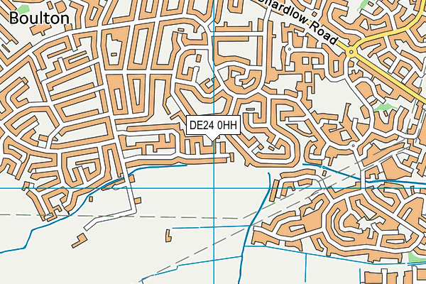 DE24 0HH map - OS VectorMap District (Ordnance Survey)