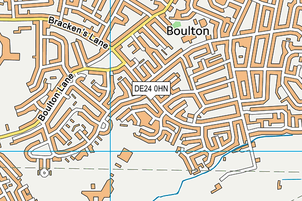 DE24 0HN map - OS VectorMap District (Ordnance Survey)