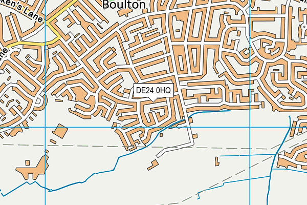DE24 0HQ map - OS VectorMap District (Ordnance Survey)