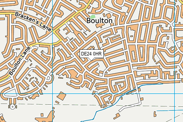 DE24 0HR map - OS VectorMap District (Ordnance Survey)