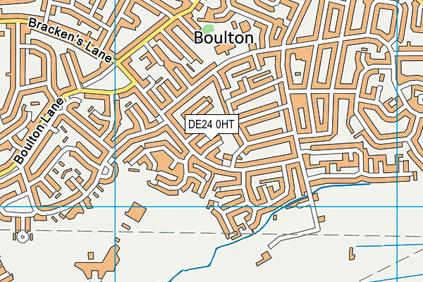DE24 0HT map - OS VectorMap District (Ordnance Survey)