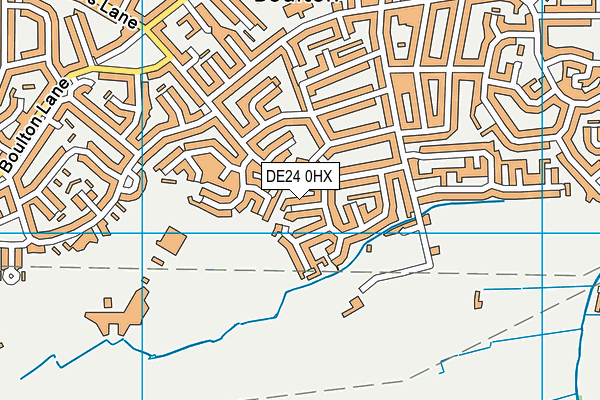 DE24 0HX map - OS VectorMap District (Ordnance Survey)
