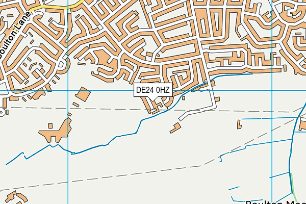DE24 0HZ map - OS VectorMap District (Ordnance Survey)