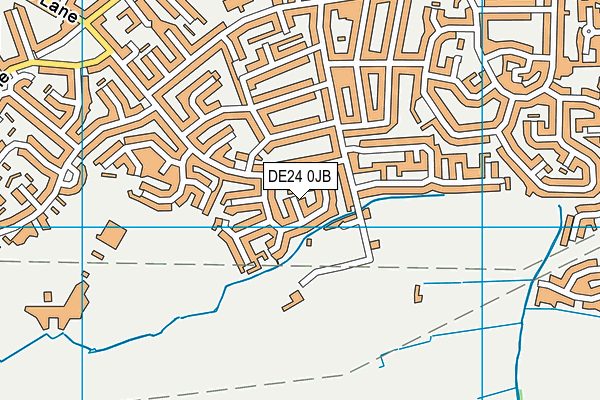 DE24 0JB map - OS VectorMap District (Ordnance Survey)