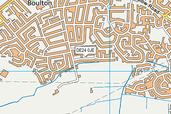 DE24 0JE map - OS VectorMap District (Ordnance Survey)