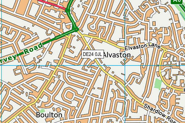 DE24 0JL map - OS VectorMap District (Ordnance Survey)