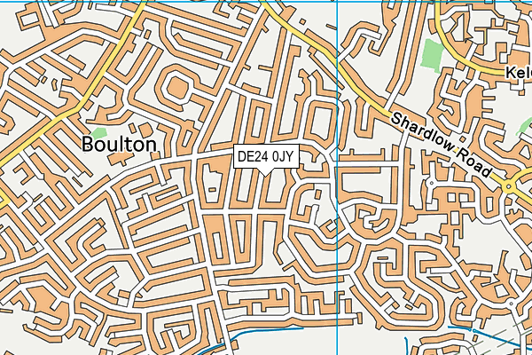 DE24 0JY map - OS VectorMap District (Ordnance Survey)