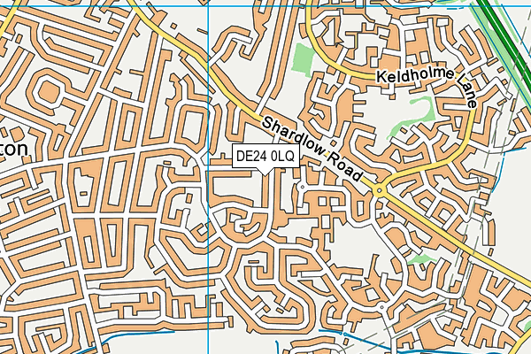 DE24 0LQ map - OS VectorMap District (Ordnance Survey)