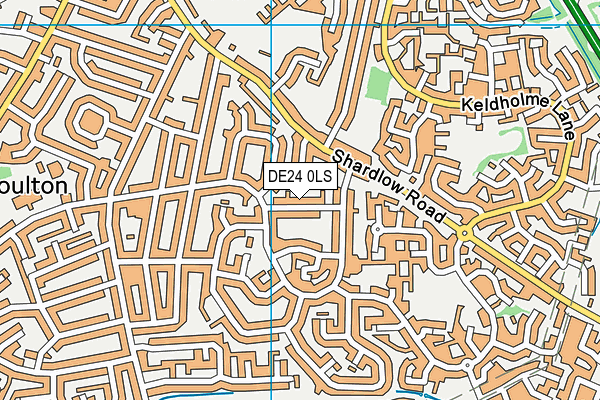 DE24 0LS map - OS VectorMap District (Ordnance Survey)