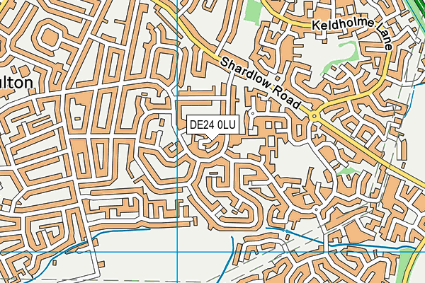 DE24 0LU map - OS VectorMap District (Ordnance Survey)