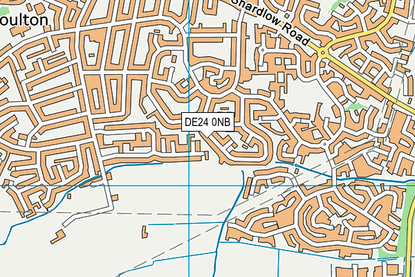 DE24 0NB map - OS VectorMap District (Ordnance Survey)