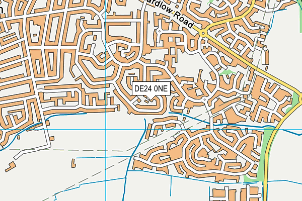 DE24 0NE map - OS VectorMap District (Ordnance Survey)