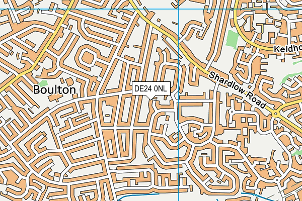 DE24 0NL map - OS VectorMap District (Ordnance Survey)