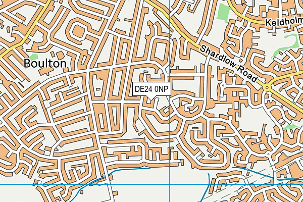 DE24 0NP map - OS VectorMap District (Ordnance Survey)