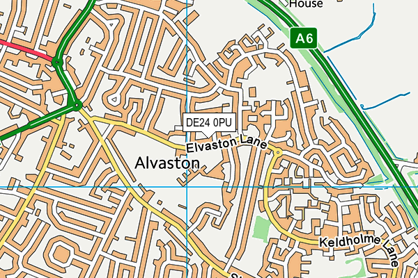 Alvaston Infant and Nursery School map (DE24 0PU) - OS VectorMap District (Ordnance Survey)