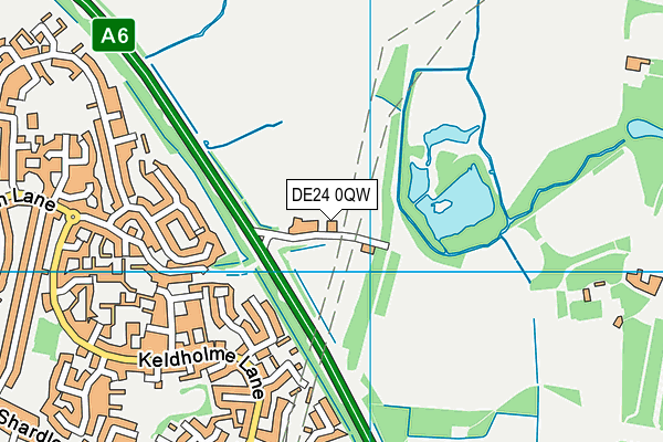 DE24 0QW map - OS VectorMap District (Ordnance Survey)