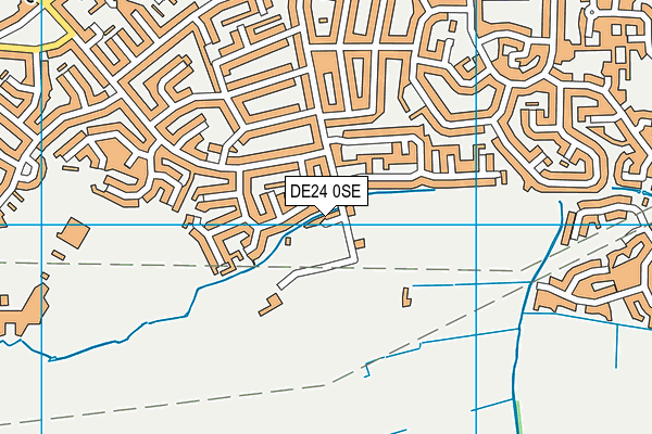 DE24 0SE map - OS VectorMap District (Ordnance Survey)