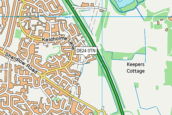 DE24 0TN map - OS VectorMap District (Ordnance Survey)