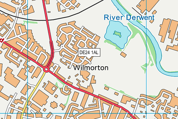 DE24 1AL map - OS VectorMap District (Ordnance Survey)