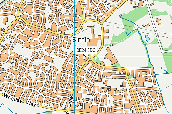 DE24 3DQ map - OS VectorMap District (Ordnance Survey)