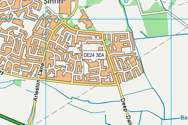 DE24 3EA map - OS VectorMap District (Ordnance Survey)
