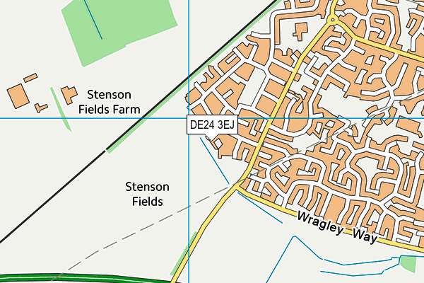DE24 3EJ map - OS VectorMap District (Ordnance Survey)