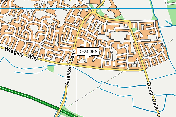 DE24 3EN map - OS VectorMap District (Ordnance Survey)