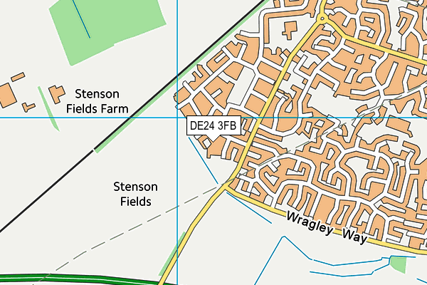 DE24 3FB map - OS VectorMap District (Ordnance Survey)