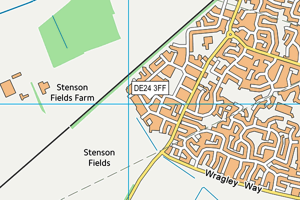 DE24 3FF map - OS VectorMap District (Ordnance Survey)