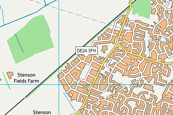 DE24 3FH map - OS VectorMap District (Ordnance Survey)