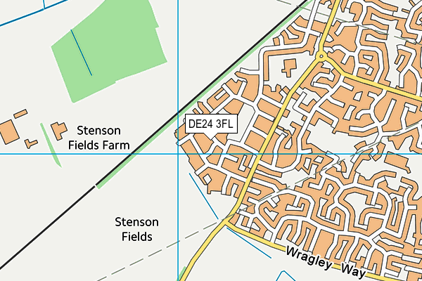 DE24 3FL map - OS VectorMap District (Ordnance Survey)