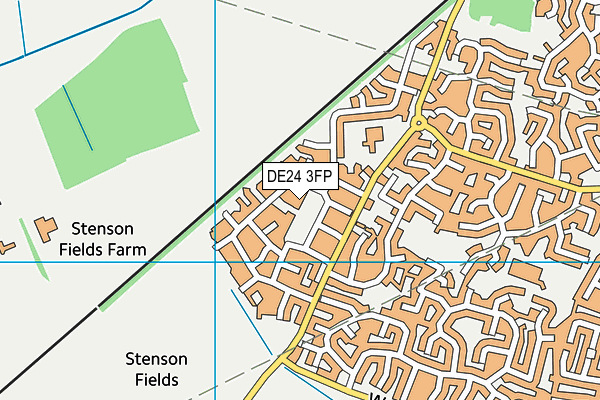 DE24 3FP map - OS VectorMap District (Ordnance Survey)
