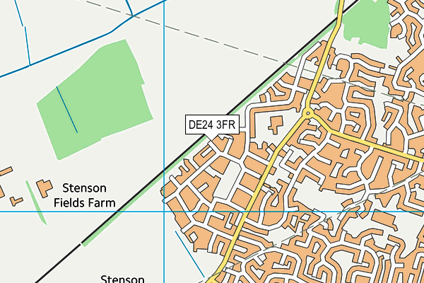 DE24 3FR map - OS VectorMap District (Ordnance Survey)