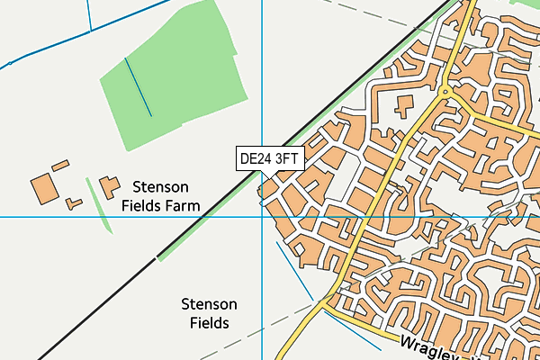 DE24 3FT map - OS VectorMap District (Ordnance Survey)