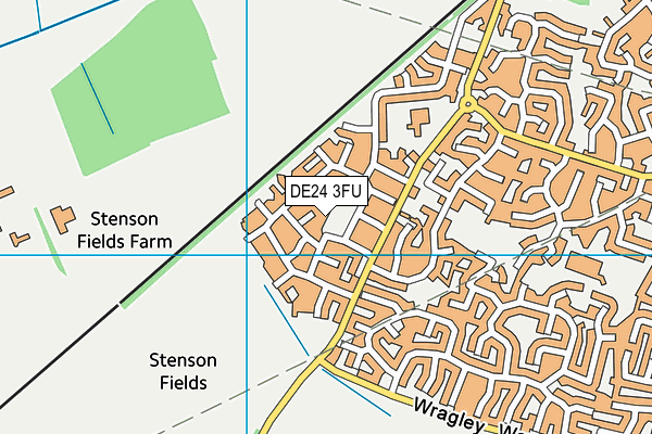 DE24 3FU map - OS VectorMap District (Ordnance Survey)