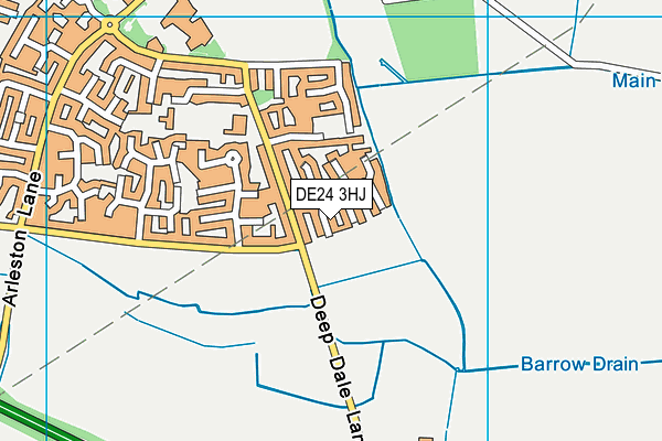 DE24 3HJ map - OS VectorMap District (Ordnance Survey)