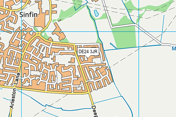 DE24 3JR map - OS VectorMap District (Ordnance Survey)