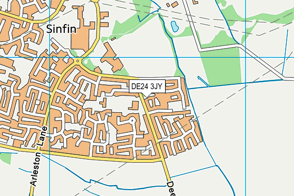 DE24 3JY map - OS VectorMap District (Ordnance Survey)