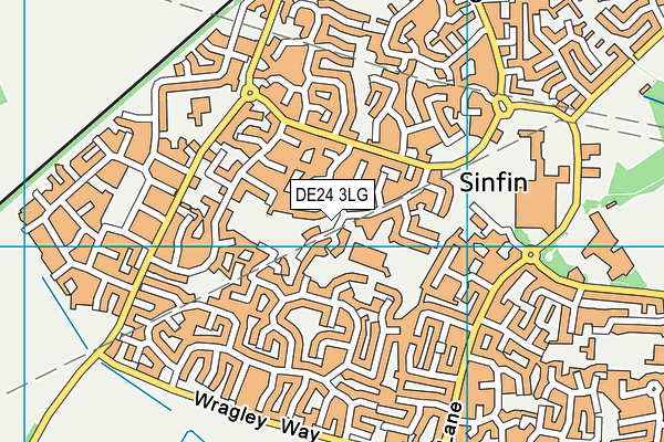 DE24 3LG map - OS VectorMap District (Ordnance Survey)