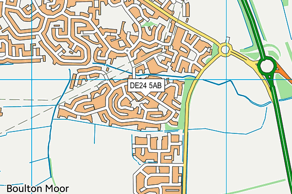 DE24 5AB map - OS VectorMap District (Ordnance Survey)