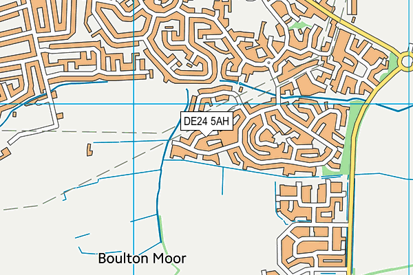DE24 5AH map - OS VectorMap District (Ordnance Survey)