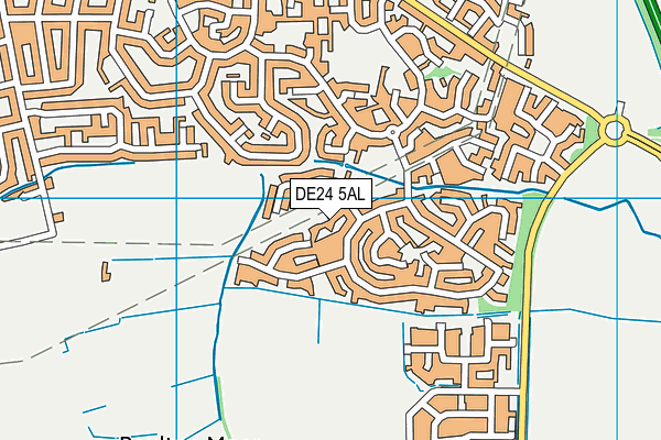 DE24 5AL map - OS VectorMap District (Ordnance Survey)