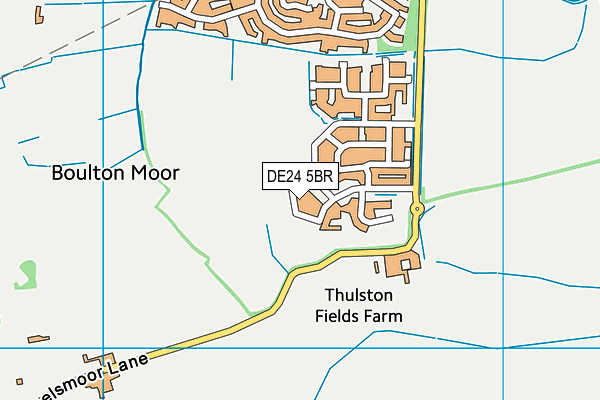DE24 5BR map - OS VectorMap District (Ordnance Survey)