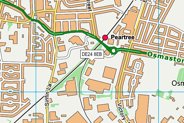 DE24 8EB map - OS VectorMap District (Ordnance Survey)