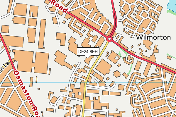 DE24 8EH map - OS VectorMap District (Ordnance Survey)