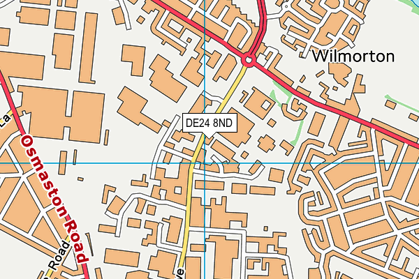 DE24 8ND map - OS VectorMap District (Ordnance Survey)