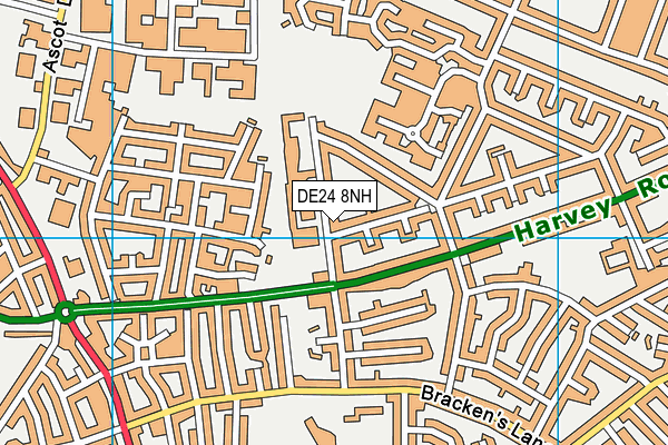 DE24 8NH map - OS VectorMap District (Ordnance Survey)